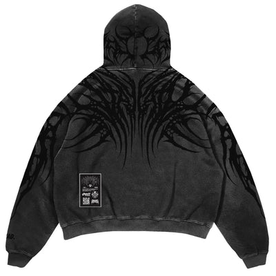 Necroblade (dark grey) - Heavy Oversized Hoodie