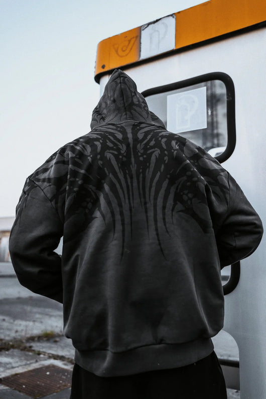 Necroblade (dark grey) - Heavy Oversized Hoodie