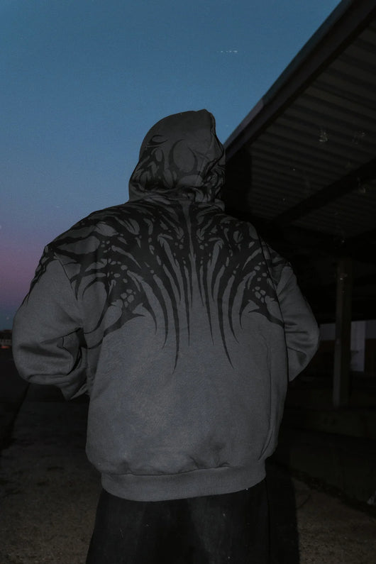 Necroblade (dark grey) - Heavy Oversized Hoodie