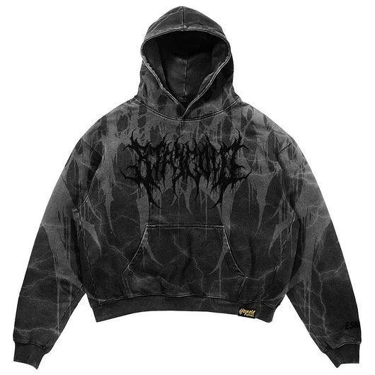 Necroblade (dark grey) - Heavy Oversized Hoodie.