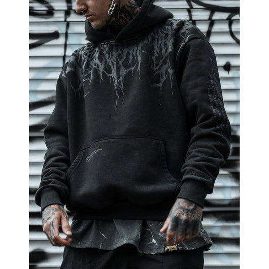 Necroblade (dark grey) - Heavy Oversized Hoodie.